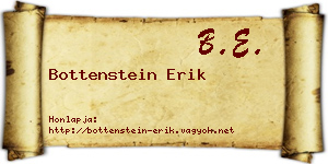 Bottenstein Erik névjegykártya
